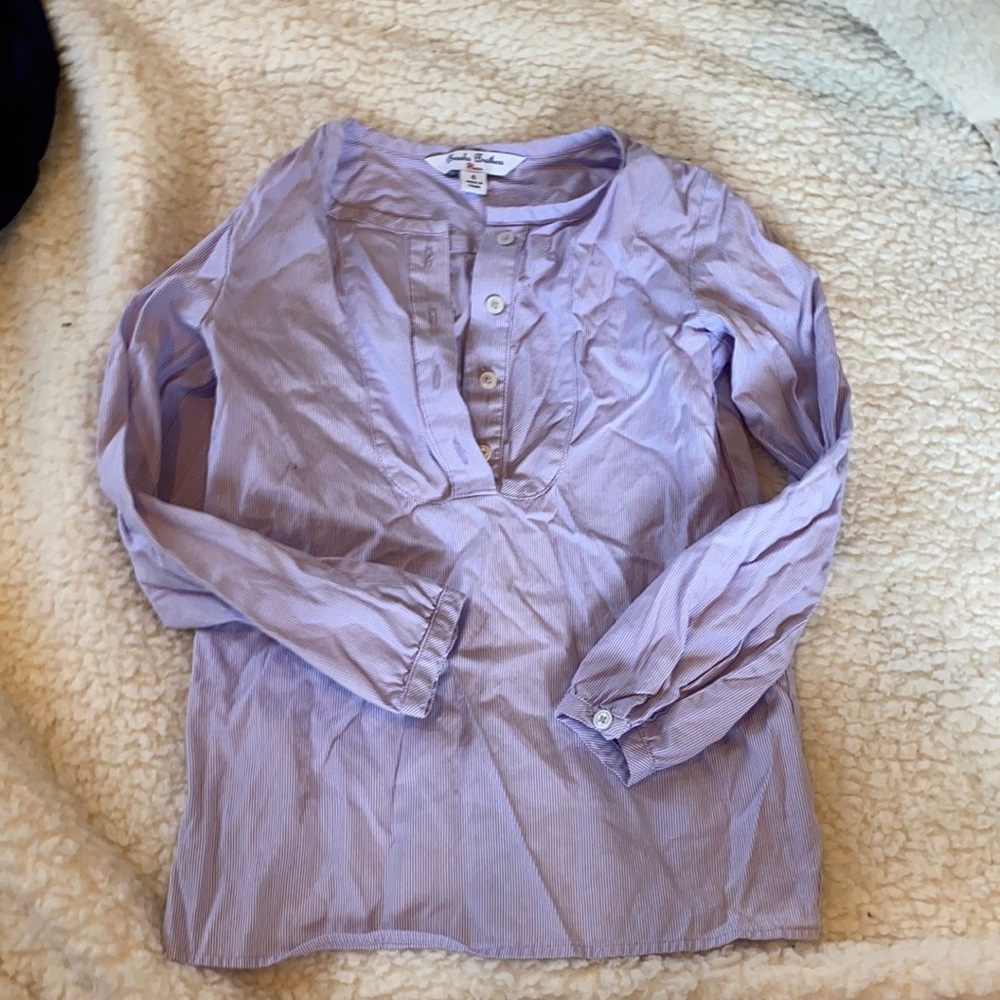 Cute brooks brothers tunic style pinstripe shirt